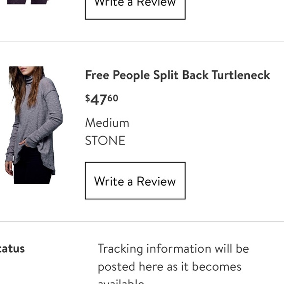EUC Free People Split Back Turtleneck - Stone - Picture 11 of 11